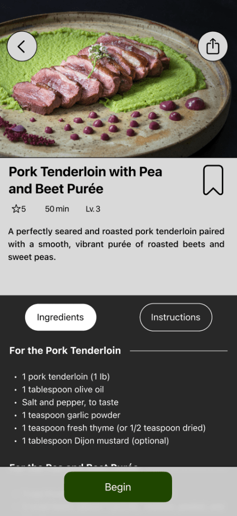 Ingredients and Instructions Tabs After Image