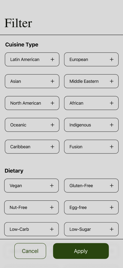 Filter Buttons After Image