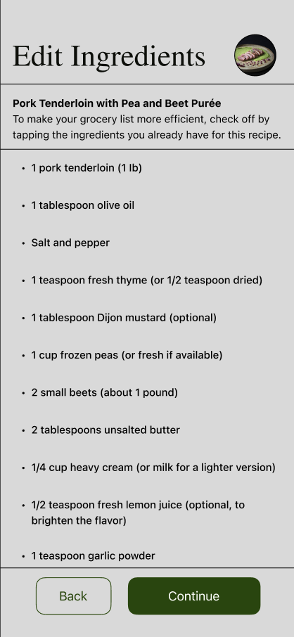 Generating List Process Reduced After Image