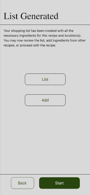 List Generated Options Before Image